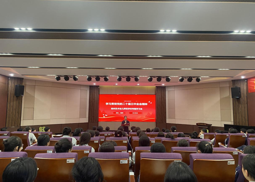 郑州艺术幼儿师范学校组织团员深入学习贯彻党的二十届三中全会精神