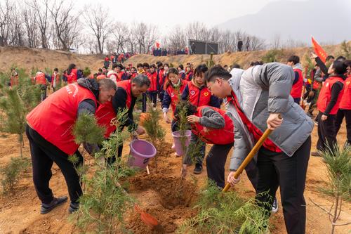 2.师生们植绿、护绿身影忙 2.师生们植绿、护绿身影忙